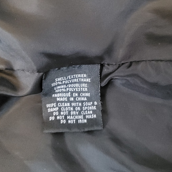 Faux Leather Sherpa Jacket - Picture 9 of 9